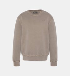 Sweatshirt col rond effet délavé Schott