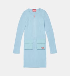 Robe midi en maille avec logo Diesel Kids