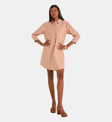Robe Chemise Rayée En Coton Lisea Maison 123