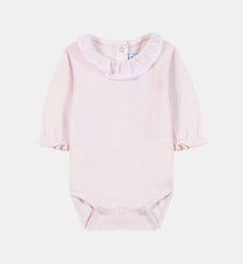 Body - Rosée coton col volanté dentelle fine Tartine Et Chocolat