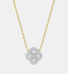 COLL. MINI TREFLE SERTI DIAMANTS + DIAM. J. OR750 Morganne Bello