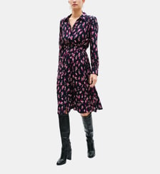 Robe rubby - Motif imprimé - Viscose - Coupe droite Caroll