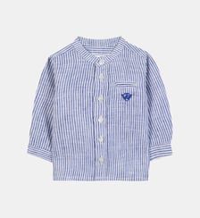 Chemise -  lin col rayures broderie Tartine Et Chocolat