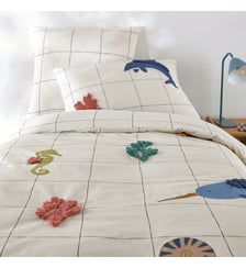 Housse de couette enfant, 20% coton lavé recyclé La Redoute Interieurs