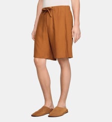 Short en lin à taille élastiquée Sandro