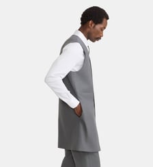 gilet en toile de laine Agnès b.