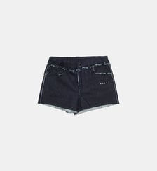 Short en denim avec logo sur le devant Marni
