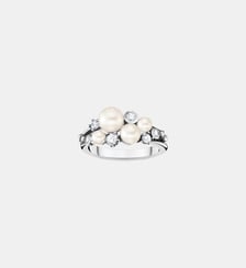 Bague perles avec pierres blanches Thomas Sabo