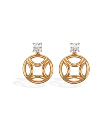 Boucles d'oreilles pendantes Perpétuel.le 0.5 carat x2 Coussin Loyal.e Paris