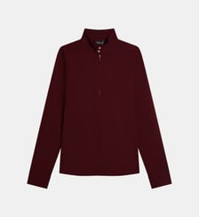 chemise en jersey à pied de col boutonné Agnès b.