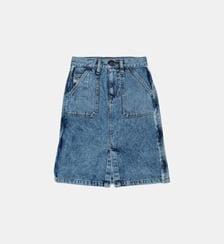 Jupe en denim avec broderie au dos Diesel Kids