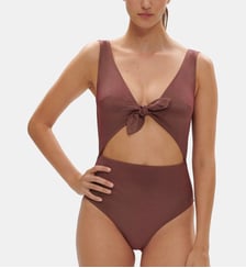 Maillot de bain 1 pièce sans armature - Lurex Dark Purple Simone Pérèle