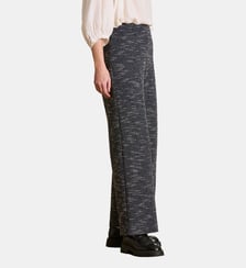 Pantalon cropped en milano effet tweed La Fée Maraboutée