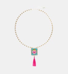 Collier sautoir avec pendentif en perles et pompon BONITO Hipanema