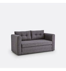 Canapé convertible, tissu texturé, 2 places So'Home