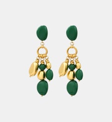 Boucles d'oreilles clips   doré à l'or fin - Loulou Satellite