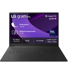 Ordinateur portable Gram Pro 16Z90TS-G.AU79F Copilot+ Lg