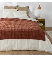 Edredon matelassé velours coton La Redoute Interieurs