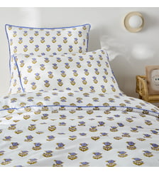 Housse de couette enfant, en coton lavé, imprimé fleurs La Redoute Interieurs