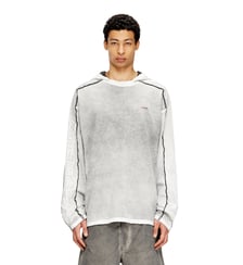Sweat en coton avec effet spray de couleur Diesel