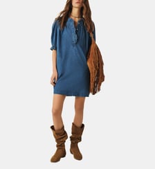 Robe droite courte Liconi effet denim Ba&sh