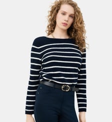 Pull mpierrick - Motif rayures - Coton Caroll