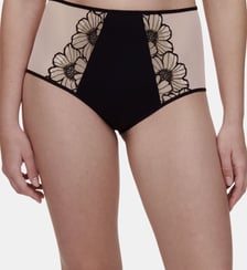 Culotte taille haute broderie florale Chantelle Pulp