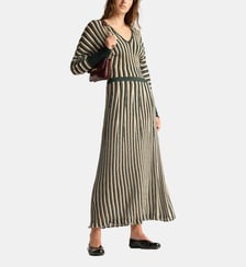 Pie jupe en lurex à rayures multicolores Momonì