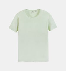 T-shirt col rond coton bio flammé Ikks