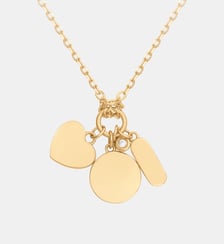 Collier mix médailles sur chaîne Jamais sans Toi | Multi-Médailles en Plaqué Or avec diamant blanc La Garçonne Diamant