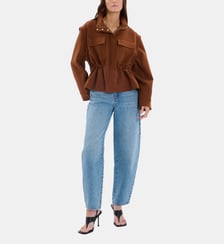 Jeans Barrel Bleu Ciel Zapa