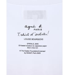 t-shirt Le Mixte en jersey de coton artiste Louise Bourgeois blanc Agnès b.