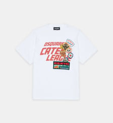T-shirt avec logo et empiècements patch Dsquared2