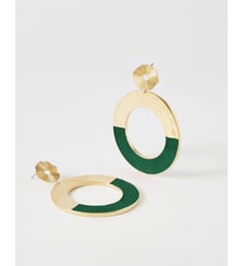 Boucles d'oreilles pendantes Illusion Green Freak Flowers for Zoe