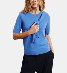 Pull droit manches courtes en cachemire  Bompard