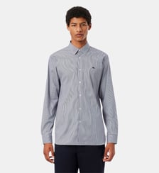 Chemise slim fit rayée popeline stretch Lacoste