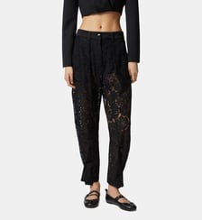 Pantalon p-pants en dentelle à motif floral Pinko