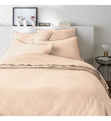 Housse de couette de satin de coton lavé, 118 fils La Redoute Interieurs