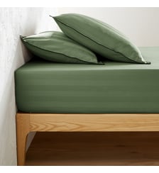 Drap-housse en satin de coton lavé, 118 fils La Redoute Interieurs