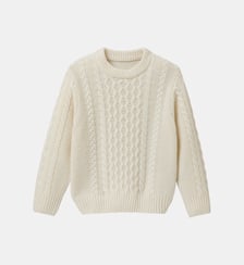 Pull torsadé avec laine Garçon Cyrillus