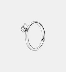 Bague Solitaire Cœur Incolore Pandora