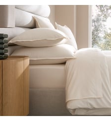 Taie d'oreiller en percale de coton 120 fils AM.PM
