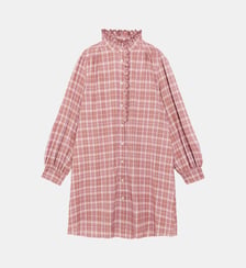 Robe courte trapèze imprimé à carreaux RAQUEL La Petite Etoile