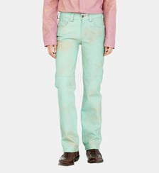 Pantalon en cuir traité Diesel