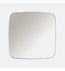 Miroir carré, en métal fer, largeur 90 x hauteur 90 cm La Redoute Interieurs