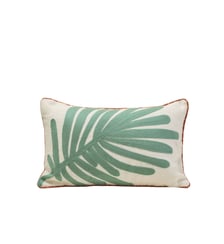 Housse De Coussin  Feuille de palmier brodée Madura