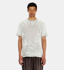 T-shirt en jersey avec motif embossé Diesel