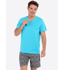 BUDDY Short SleepwearBLEU/MULTICOLORE8XXLARGE Hom