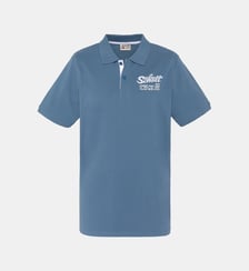 Polo avec logo brodé et patte contrastée Schott