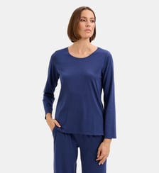 Tee-shirt manches longues col rond en jersey Laurence Tavernier